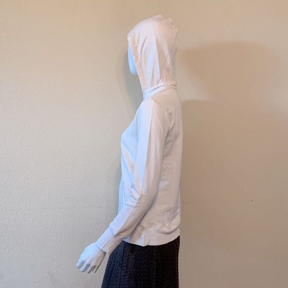 NEW T Tahari Long Sleeve Hooded Half Zip Fleece Top Size Small - Picture 5 of 11